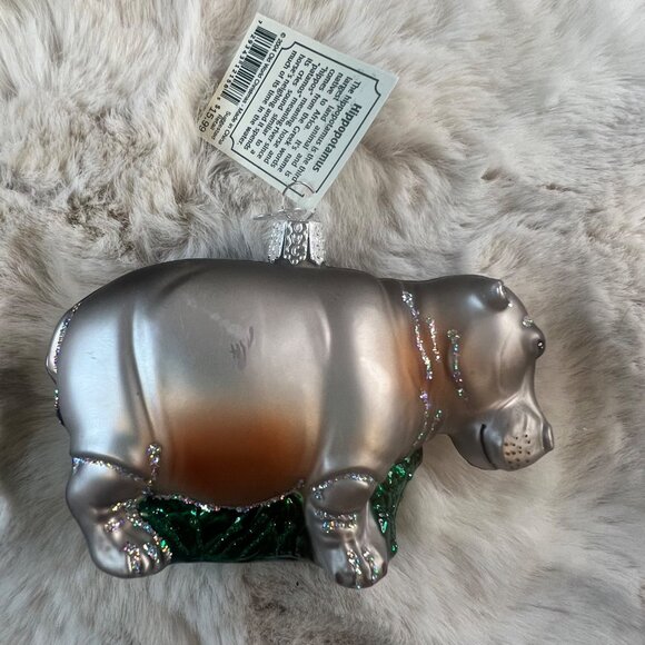 NIB 4x Old World Christmas Blown Glass Hummingbird, Cardinal, Koala, & Hippo - Picture 5 of 9